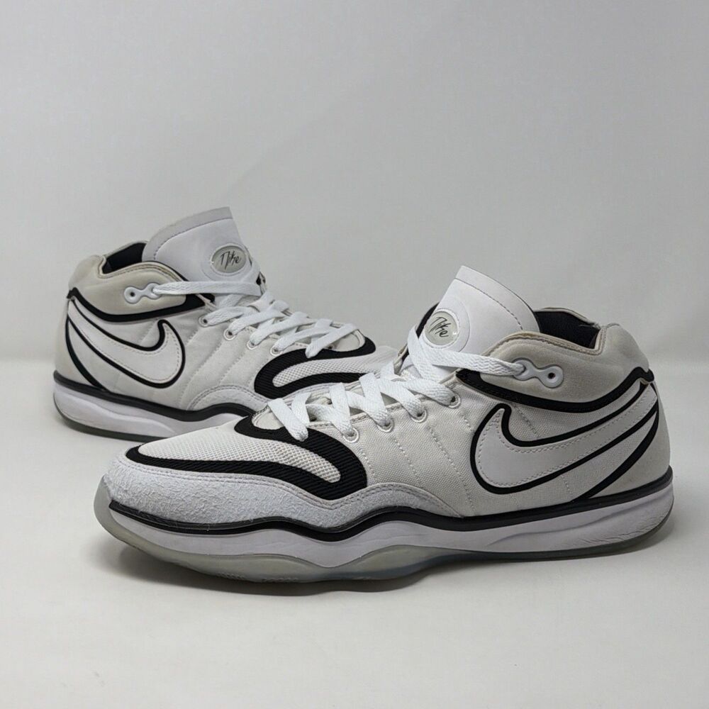 Nike Air Zoom G.T. Hustle 2 White Black Men’s 11 Basketball Shoes AUTH